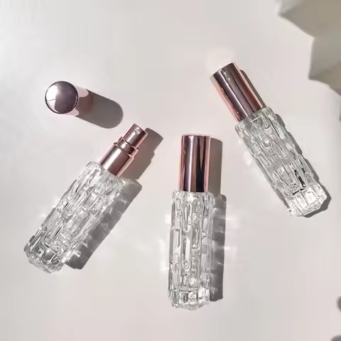 10ml 15ml Glass Perfume Spray Bottle, Aluminum Nozzle, Perfume Portioning Bottle, Press Empty Bottle