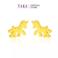 TAKA Jewellery 916 Gold Earrings Unicorn
