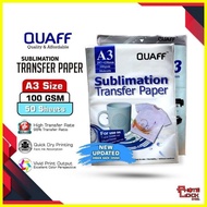 QUAFF SUBLIMATION TRANSFER PAPER A4/A3