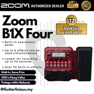 Zoom B1X FOUR Bass Multi-effects Processor with Expression Pedal ( B1X4 / B1X-4 / B1X-Four )