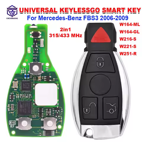 CGDI MB Keylessgo Smart Key For Mercedes-Benz FBS3 2006-2009 W164-ML/GL W216-S W221-S W251-R with CG