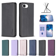 Leather Dark Magnetic Flip Cover For iPhone 16e Phone Case Card Apple 16e