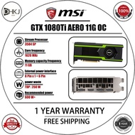 Used MSI GTX 1080Ti AERO 11G OC White Gaming Graphics Card, Desktop Flagship GPU, 1-Year Store Warra