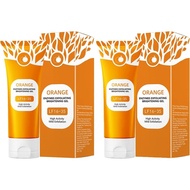 Orange Exfoliating Gel Scrub, LF16-35 Deep Cleansing Moisturizing Scrub, Purifying Exfoliating Gel f