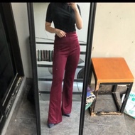 ( VM ) - Margarettavanesha - 511 cutbray bell pants Scuba material cutbray pants/ palazo pants