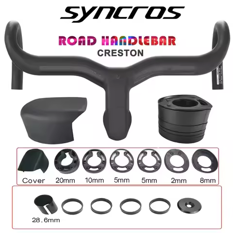 Syncros Creston Road Bicycle Carbon Handlebar Internal Wiring Integration Bike Carbon Fiber Handle 3