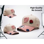 AA-NEW ERA 9FIFTY A-FRAME CHROME/PINK WASHINGTON NATIONALS TWO TONE SNAPBACK Baseball Cap, Unisex