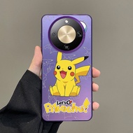 Honor X9d 5G HONOR X9d Anime Pikachu Colored Silver Case Cartoon Cover Hard Back Casing