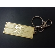 Limited Edition Nestle KitKat Embossed Gold Metal Keychain