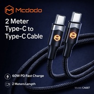 Mcdodo CA-687 Data Cable 60W Cable Fast Charging Cable Type-C Cable 1M 2M Mcdodo CA-6870 Mcdodo CA68