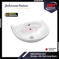 Johnson Suisse Wall Hung Wash Basin Sink Windsor 480 Bathroom Sink Bathroom Basin Toilet Sink Basin 