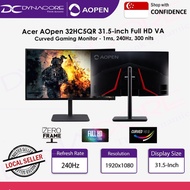 Acer AOpen 32HC5QR 31.5-inch Full HD VA Curved Gaming Monitor - 1ms, 240Hz, 300 nits