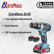 AEROMASS Cordless Drill Cordless Impact Drill Hand Drill Cordless Impact Screwdriver Drill Hammer Drill 电钻