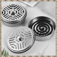 (SXUZ) Stainless Steel Repellent Incense Plate Incense Holder Incense Plate Tray Incense Burner Box