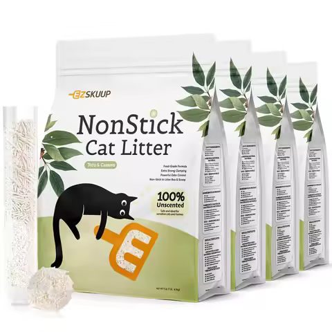 Ezskuup Non-Stick Ultra Clumping Cassava Tofu Cat Litter Odour Control Low Tracking Kitty Litter Pla