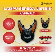 Head Lamp Electric Bike Front Light Rear Light Uwinfly D60 D65 D70 D75