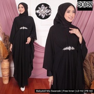 80035/15black Kaftan Dress Special Black Ld 112 PB 140 Soft and Smooth Long Dress Nursing Dress Baby