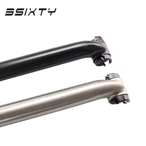 3Sixty Folding Bike Titanium Alloy Seat Post 31.8*580mm Bike Tube Bicycle Saddle Seatpost for Brompt
