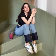 MOTTOM - TOM Double High Rise Straight Jeans