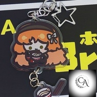 Limbus Company Anime Keychain Women Ishmael Acrylic Key Chain Funny Man Keyring Pendant