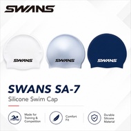 SWANS Silicone Swim Cap SA-7 FINA Approved Free Size Swimming Cap Japan