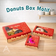 Donut Box Contains 6 27x18x5 Oil Resistant Food Grade Lamination Modern Packaging Box - Size 21x13.5
