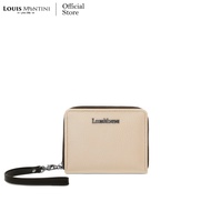 Louis Montini (Louis Montini (Emily) กระเป๋าซิปรอบใบสั้น กระเป๋าสตางค์ผู้หญิงหนังแท้ WL58