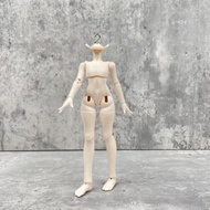 16cm BJD Doll Body Jointed Figure - DIY Posable Base Body, Unthreaded Aluminum Wire Frame