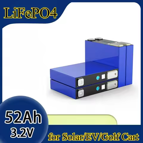 3.2V 52Ah LiFePO4 Battery A Grade Power Battery Pack Aluminum Shell Lithium Iron Phosphate Battery f