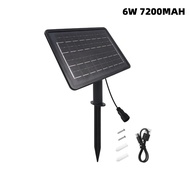 DC 24V Solar Panel 6W 7200MAH+USB / 2.8W 2400MAH / 1.3W 1200MAH 8 Mode Wall-mounted Floor Insertion 