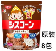 FI0073_8 日清 MILD 朱古力粟米片 200g  (9 種維他命、 10 億乳酸菌配合) x (原裝8包)