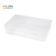Plastic File Organizer Transparent Square Storage Box A4 Storage Box File Storage Box