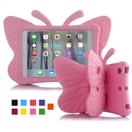 Cute Cartoon 3D Butterfly Case for iPad 2/3/4 Mini 1 2 3 4 5 EVA Light Weight Kid Proof Shockproof case For ipad 9.7 inch Air1 Air2 Pro 9.7 MINI 6 2021 8.3 Cover A1566 A1567