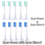 5-10Pcs Toothbrush Heads for Xiaomi Mijia T300/T500 Replacement Electric Smart Acoustic Clean 3D Brush Head DuPont Brist