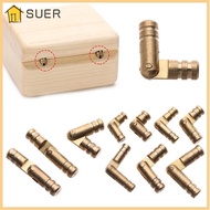 SUER 10Pcs Barrel Hinge Mini Practical Connector Pure Copper Soft Close Invisible Wine Wooden  Hinges