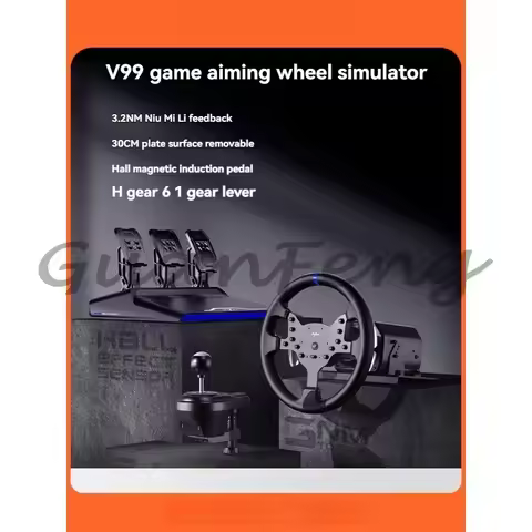 Multi-platform V99 Racing Steering Wheel Euro Truck Simulator 2 Horizon 5 Driving Game Accessories