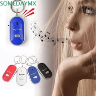SOMEDAYMX LED Whistle Key Finder Pet Tracker Keyring Flashing Light Torch Keychain Mini Locator Trac