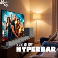 VF Hyperbar 808 BTRW 350W Karaoke Bluetooth TV Soundbar 8" Wireless SubWoofer Audio Speaker