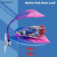 [greedancit] Artificial Aquatic Plant Aquarium Landscaping, Artificial Betta Fish Leaves, Resting Le