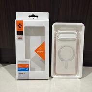 IPHONE Preloved used 1x Spigen Clear Casing MagSafe 17 Wateriphone - Thin, Light, and Comfortable De