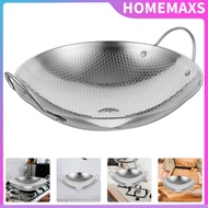 HOMEMAXS Chinese Hot Pot Stir Fry Skillet Chaffing Dishes Griddle Frying Pan Wok Seafood