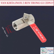 Van bi tay gạt 21 Inox van khóa nước tay gạt inox