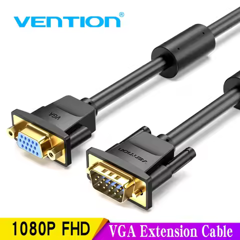 Vention VGA Extension Cable 1m 1.5m 2m 3m High Quality Male to Female Cable Extender VGA Cable for C