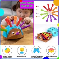 Montessori Spike Hedgehog Toy Fine Motor Sensory Colors Numbers Sorter Gift