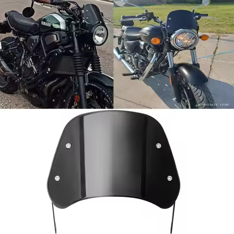 Motorcycle Universal Windshield Wind Deflector Windscreen For Honda Rebel Cmx 500 Africa Twin Pulsar