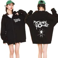 Rock Band My Chemical Romance Mcr Dead Zipper Hoodie Black Parade Punk Emo Zip Up Jacket Sweatshirt 