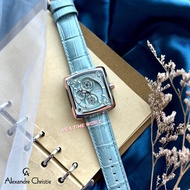 [Original] Alexandre Christie 3030 BFLGRLB Multifunction Women Watch with Blue dial and Leather Strap