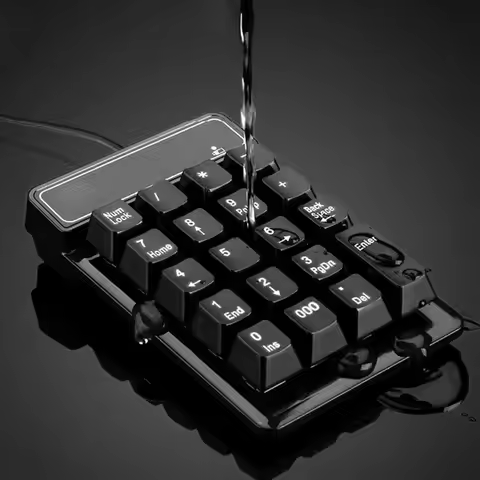 Mini USB Wired Numeric Keypad 19 Keys Digital Number Pad Numpad Keyboard for Windows XP/7/8 Laptop P