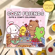 C0zy Friends Coloring Pages Set, Set of 39 200gsm Thick Paper Paintings, A4 A5 Size, Coloring Pages 