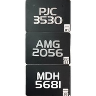 MOTOR NOMBOR PLATE BESI KETUK (TYPE #B) - [PLAT BESI | PLAT ALUMINUM | MOTOR | SUPERBIKE]